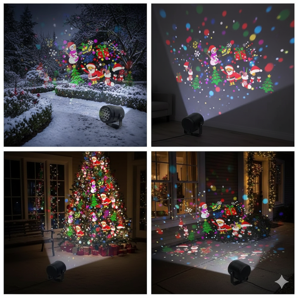 Proyector de Nieve Navideño Mágico