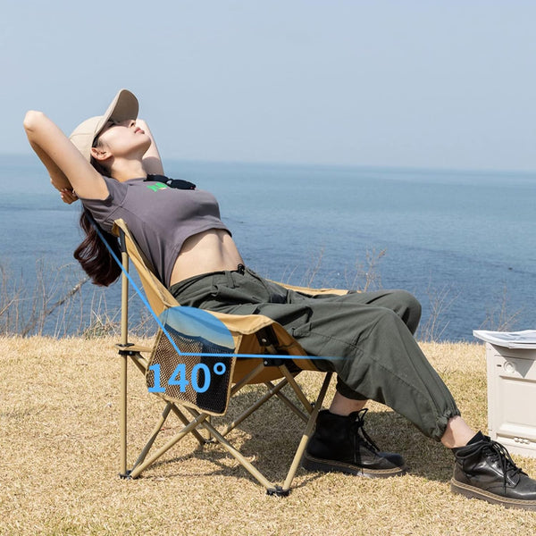 Silla Dorada de Camping Plegable