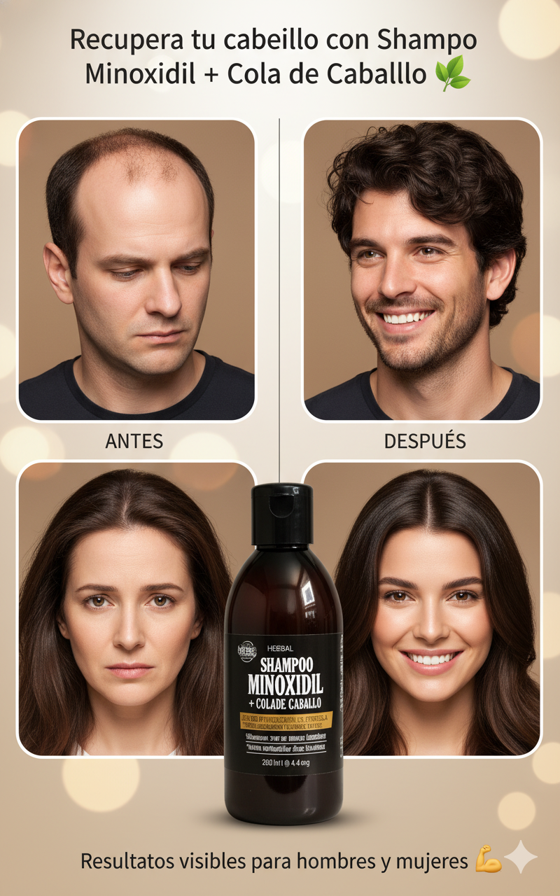 KIt shampoo minoxidil + aceite batana