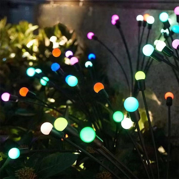 Luces Luciérnaga Solar Multicolor Para Jardín