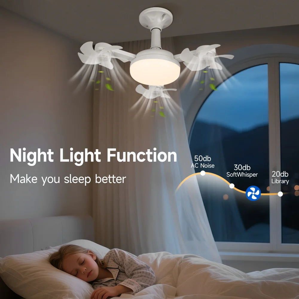 Ventilador de Techo con Luz LED